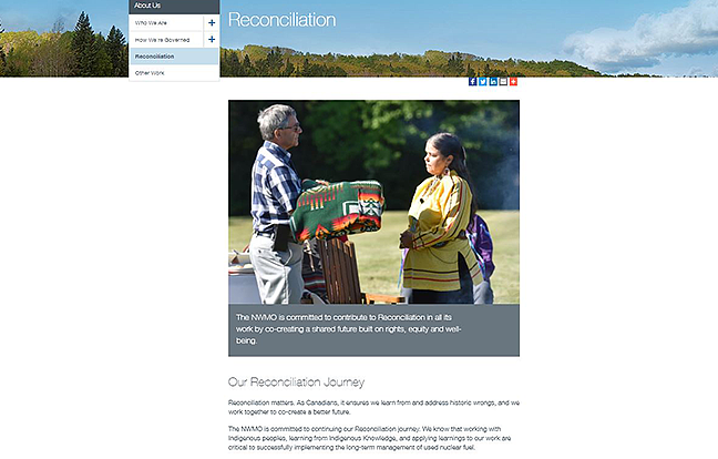 A screenshot of a web page on Reconciliation